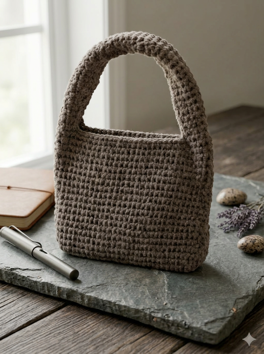 The Halo — A Circle of Quiet — handmade crochet bags journal by MadebyKaira