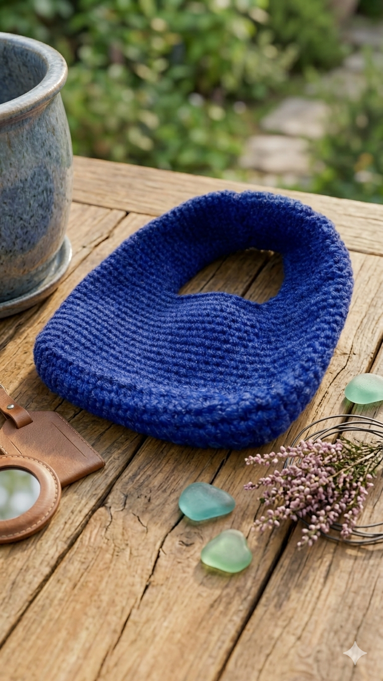 The Pebble — Something the River Made — handmade crochet bags journal by MadebyKaira